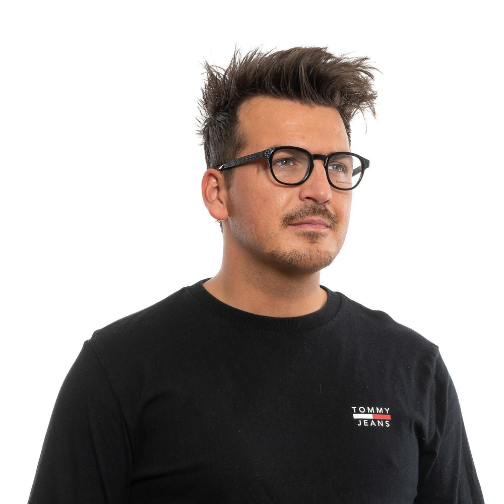 Ermenegildo Zegna Black Plastic Glasses (Frames) - Luxe Nova