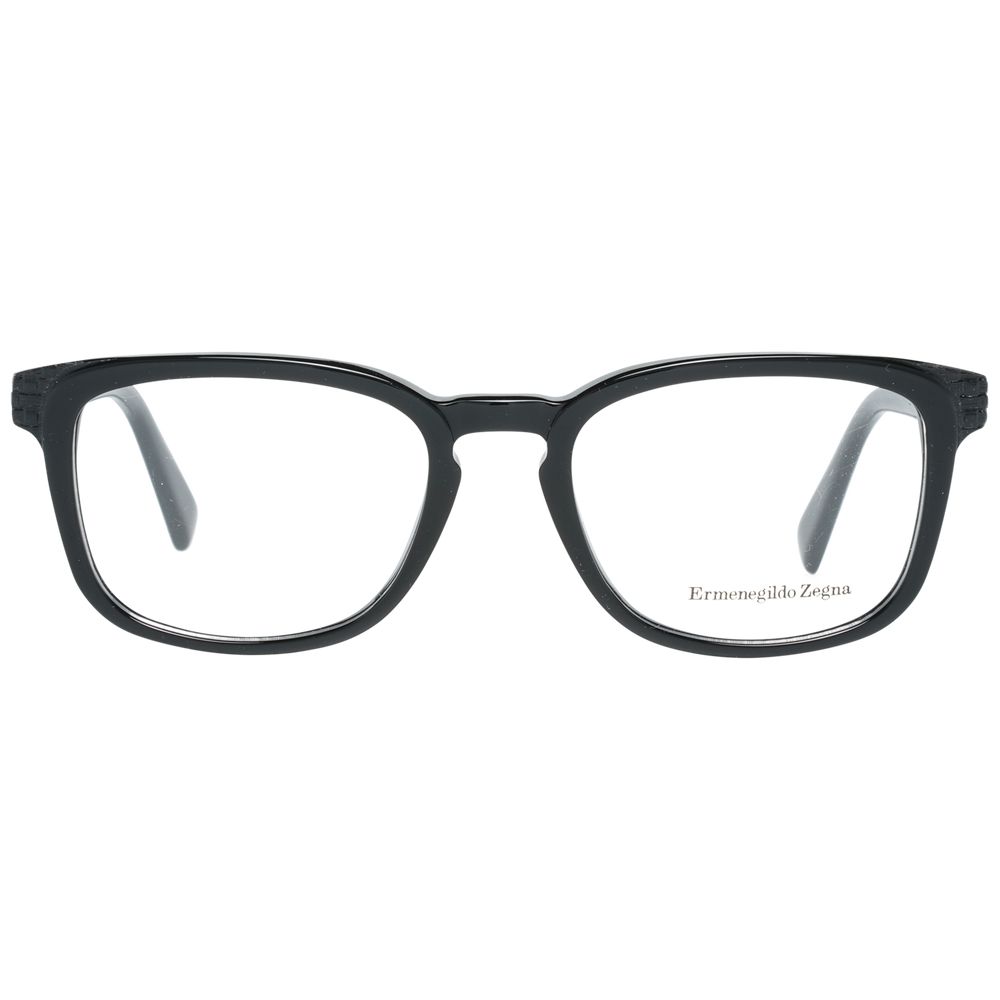 Ermenegildo Zegna Black Plastic Glasses (Frames) - Luxe Nova