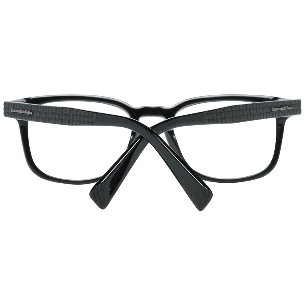 Ermenegildo Zegna Black Plastic Glasses (Frames) - Luxe Nova
