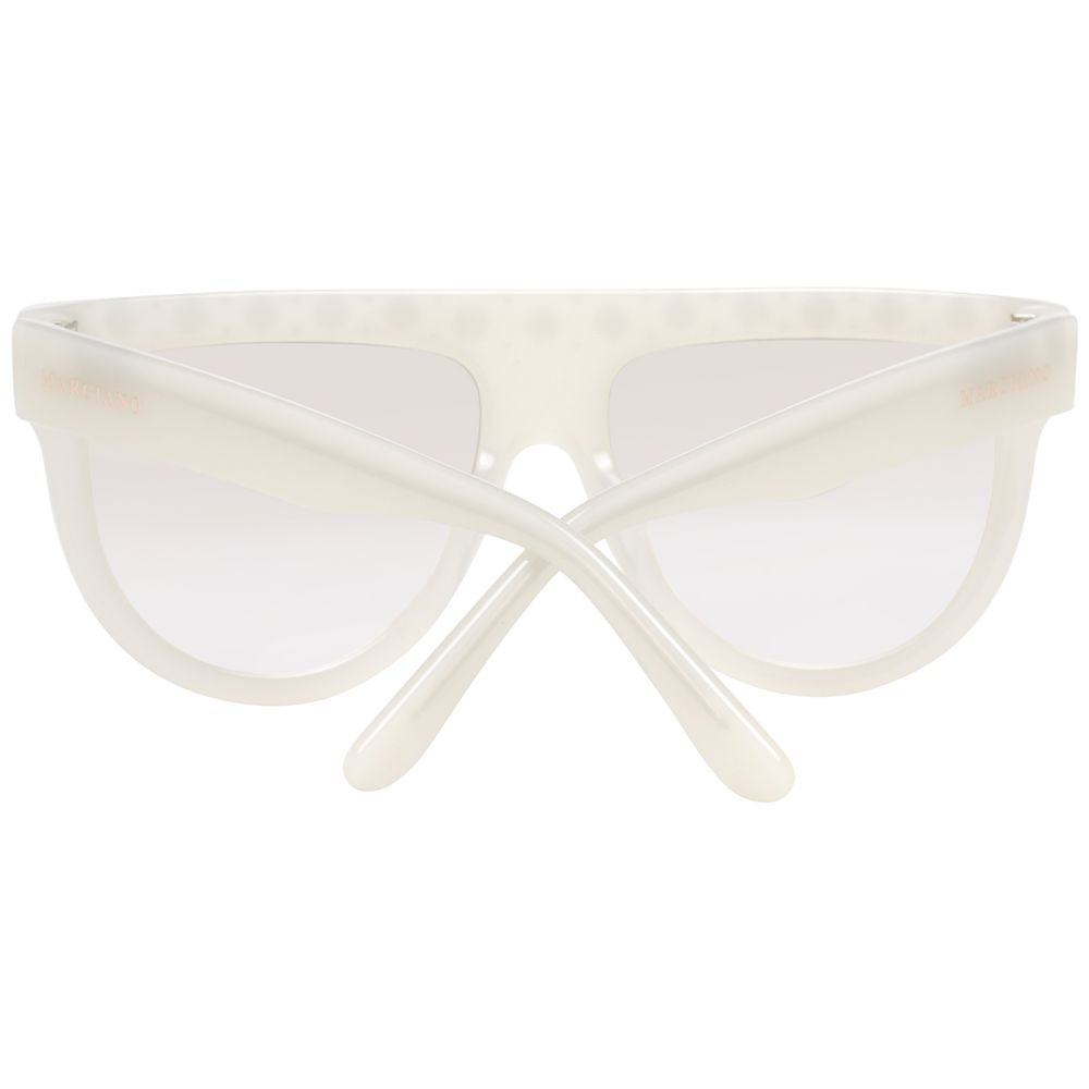 Marciano by Guess White Plastic Sunglasses - Luxe Nova