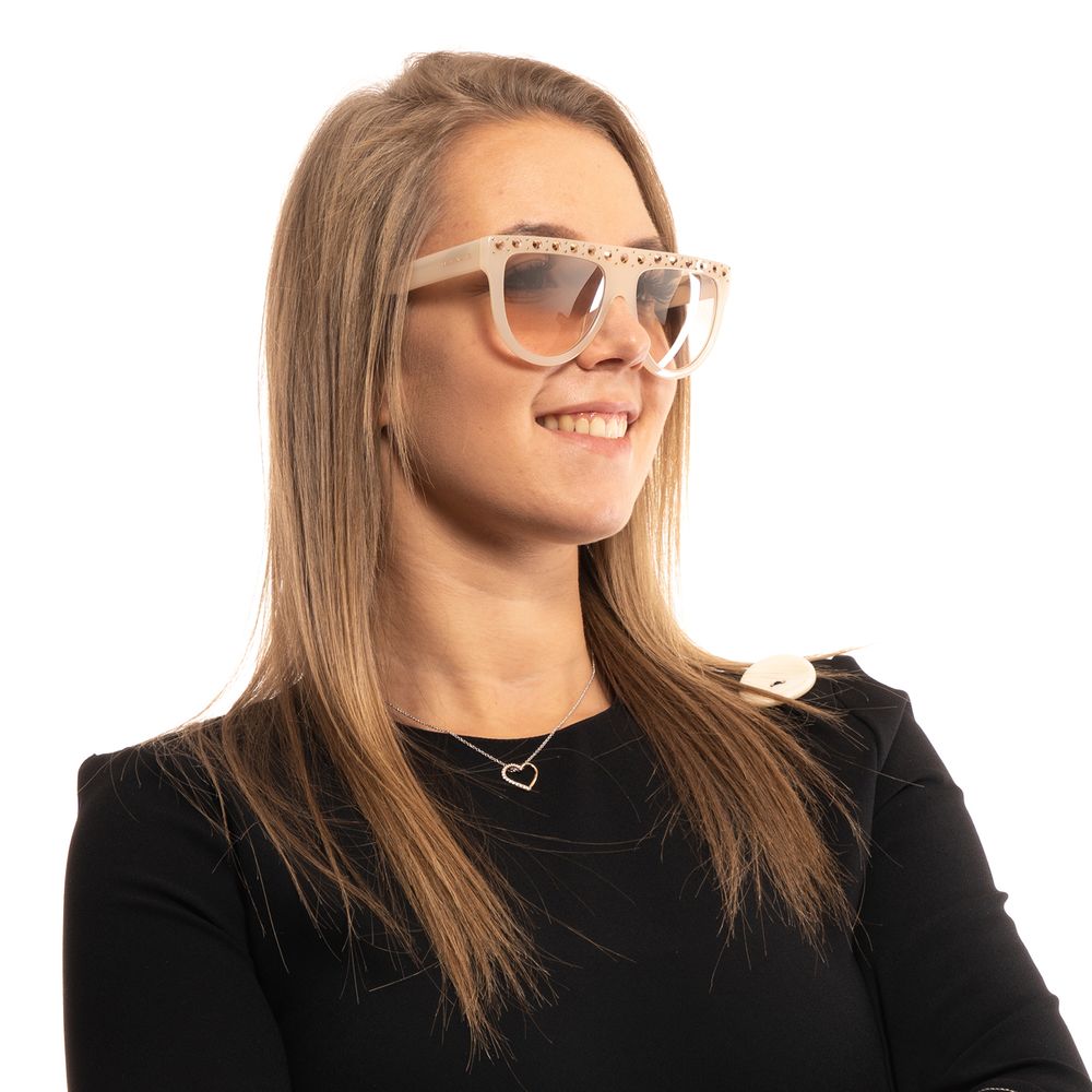 Marciano by Guess White Plastic Sunglasses - Luxe Nova