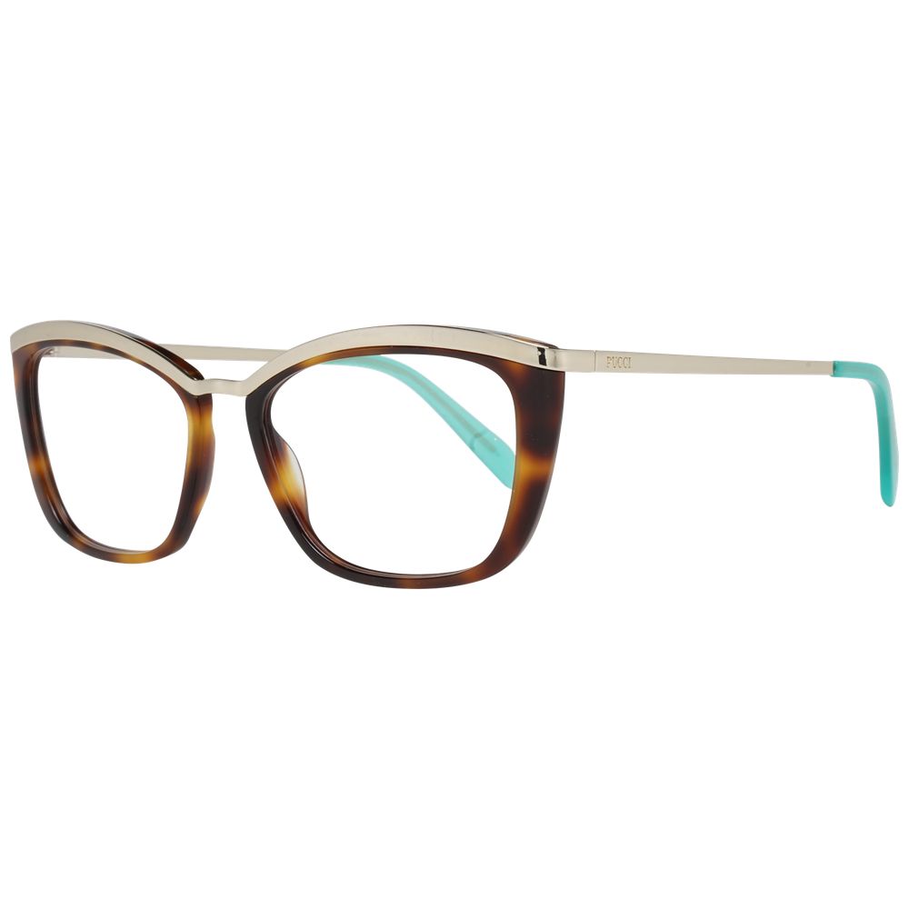 Emilio Pucci Brown Metal & Plastic Glasses (Frames) - Luxe Nova