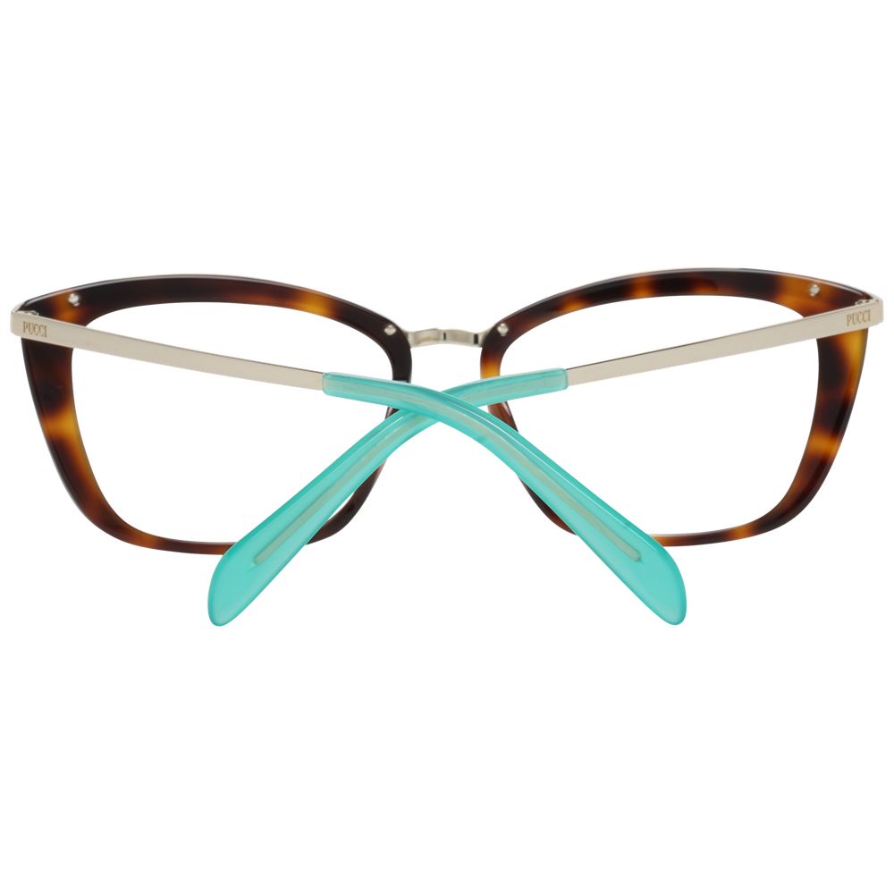 Emilio Pucci Brown Metal & Plastic Glasses (Frames) - Luxe Nova