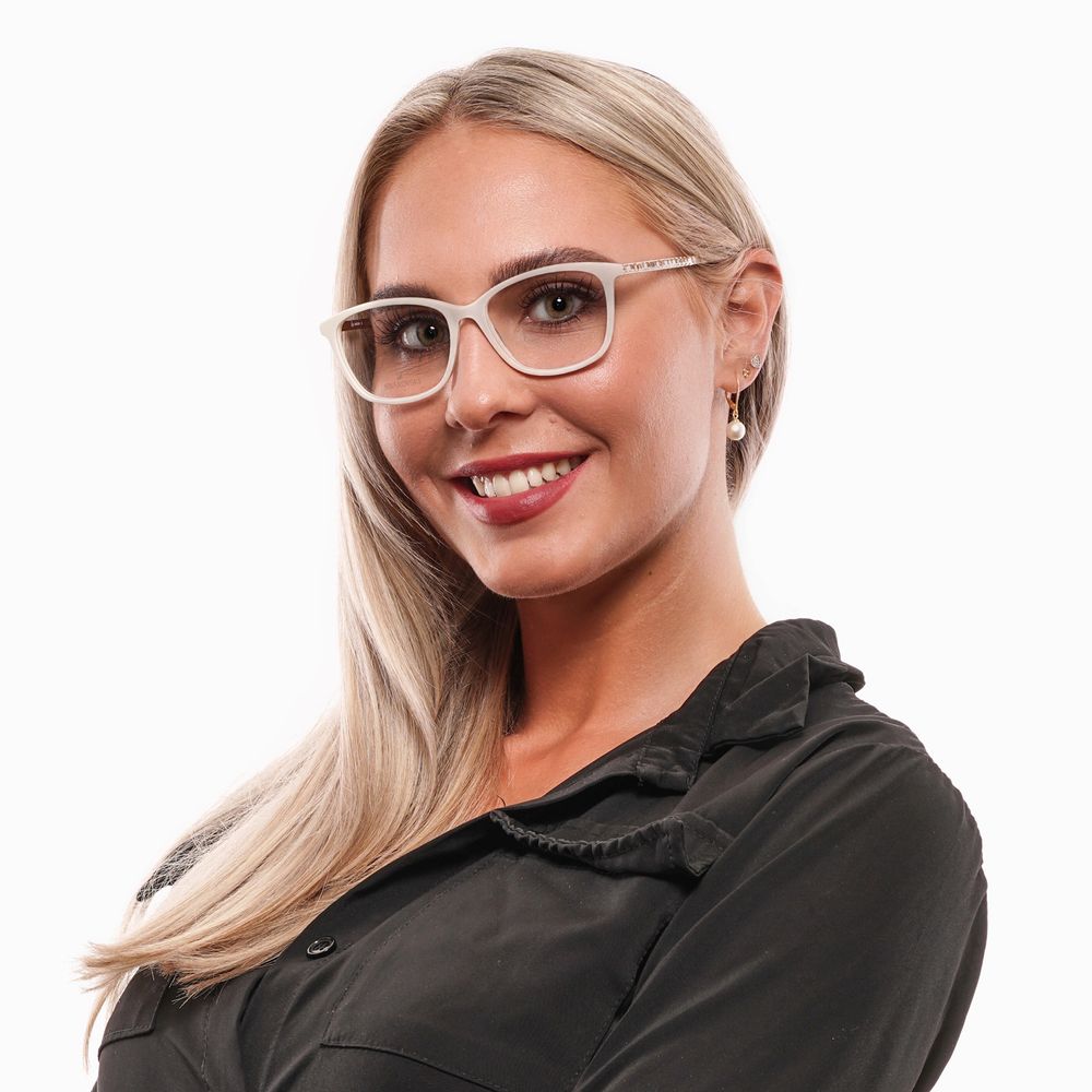 Swarovski White Metal & Plastic Glasses (Frames) - Luxe Nova