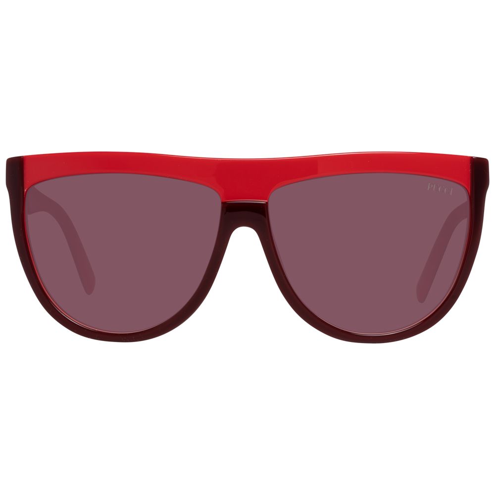 Emilio Pucci Burgundy Plastic Sunglasses - Luxe Nova