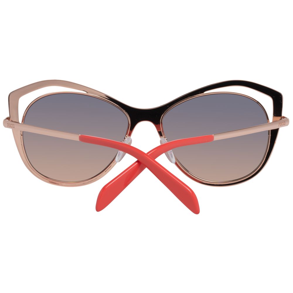 Emilio Pucci Rose Gold Metal Sunglasses - Luxe Nova