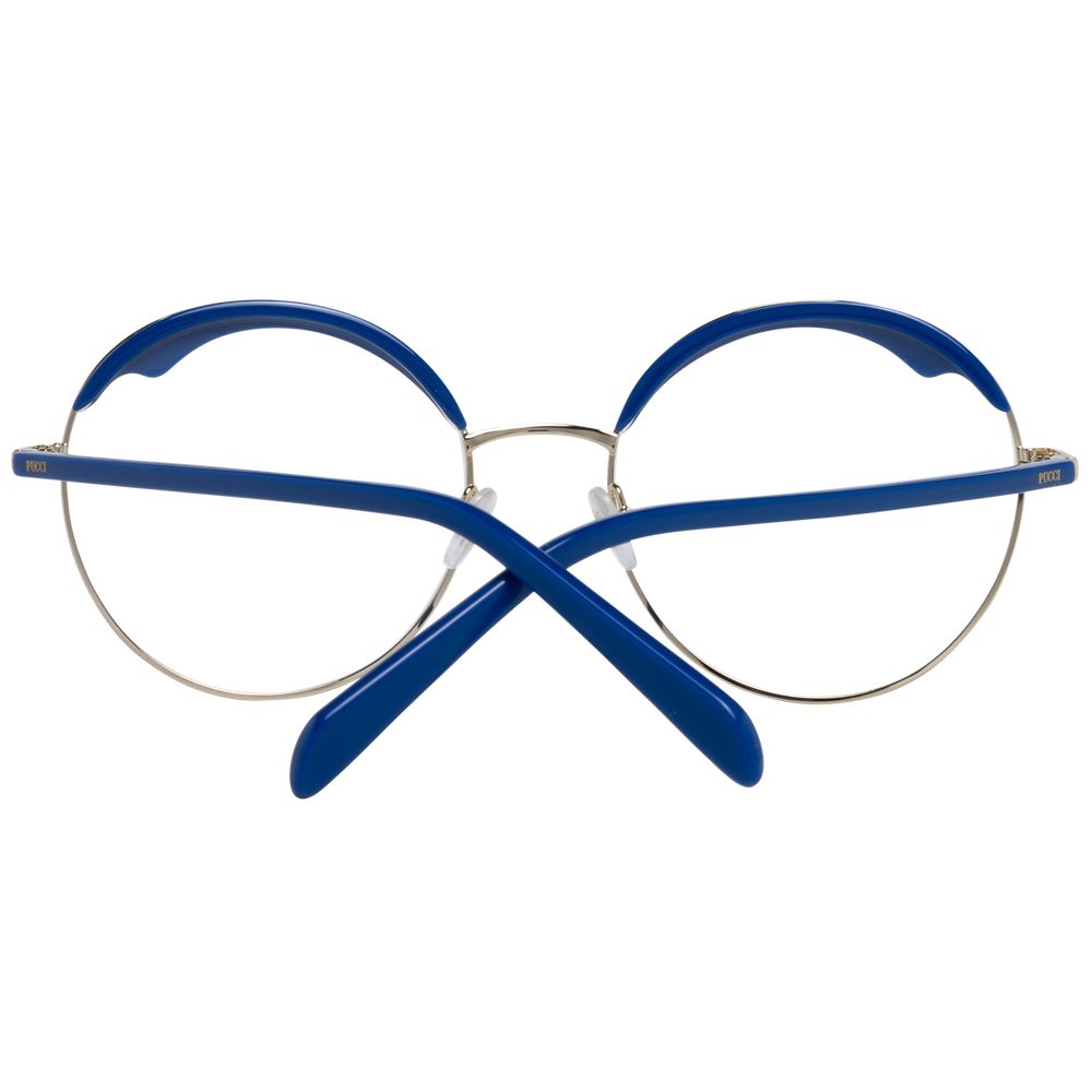Emilio Pucci Blue Metal & Plastic Glasses (Frames) - Luxe Nova