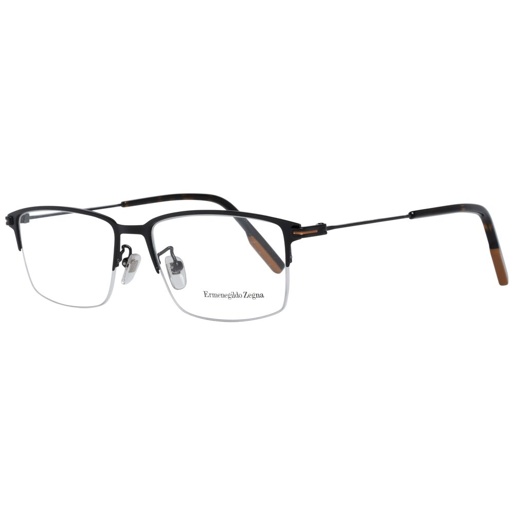 Ermenegildo Zegna Black Metal Glasses (Frames) - Luxe Nova