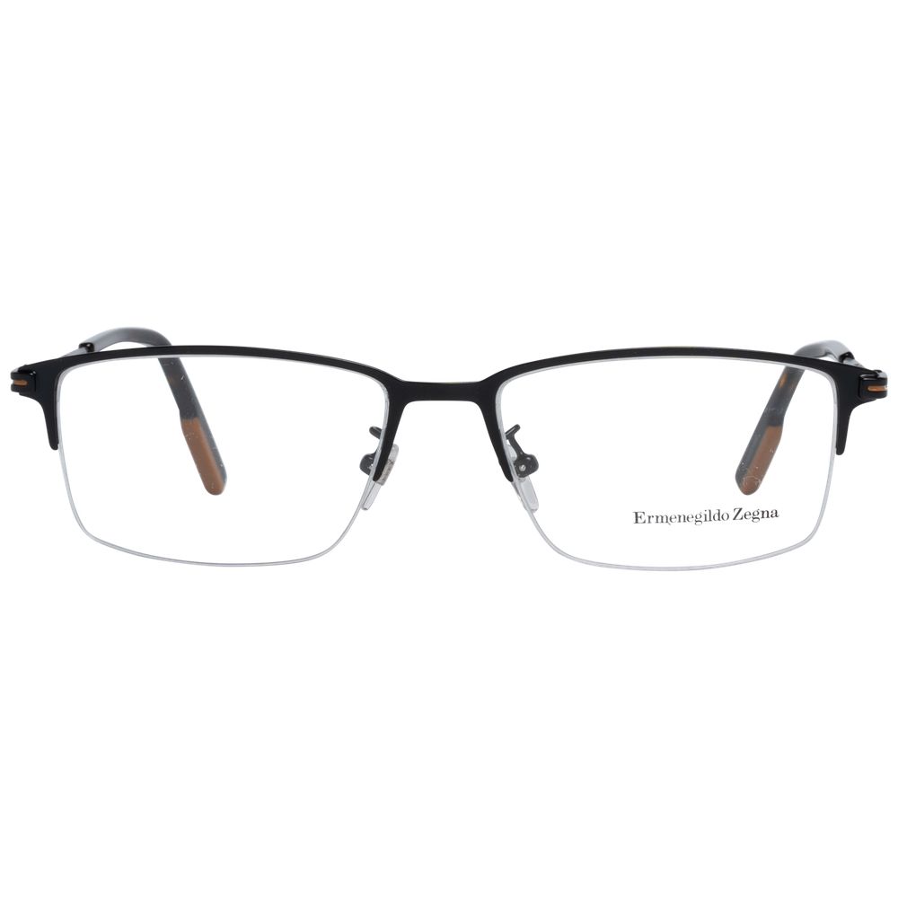 Ermenegildo Zegna Black Metal Glasses (Frames) - Luxe Nova