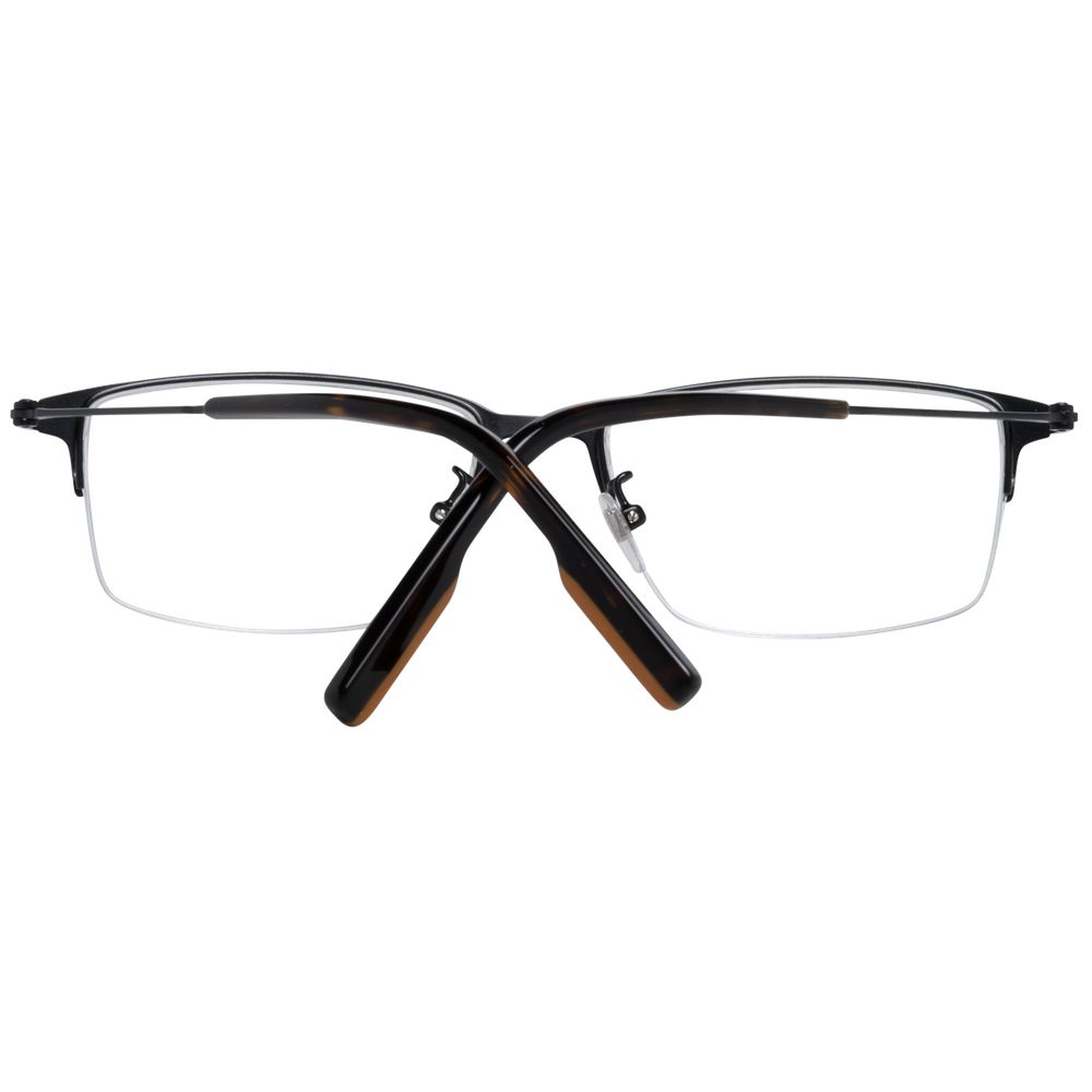 Ermenegildo Zegna Black Metal Glasses (Frames) - Luxe Nova