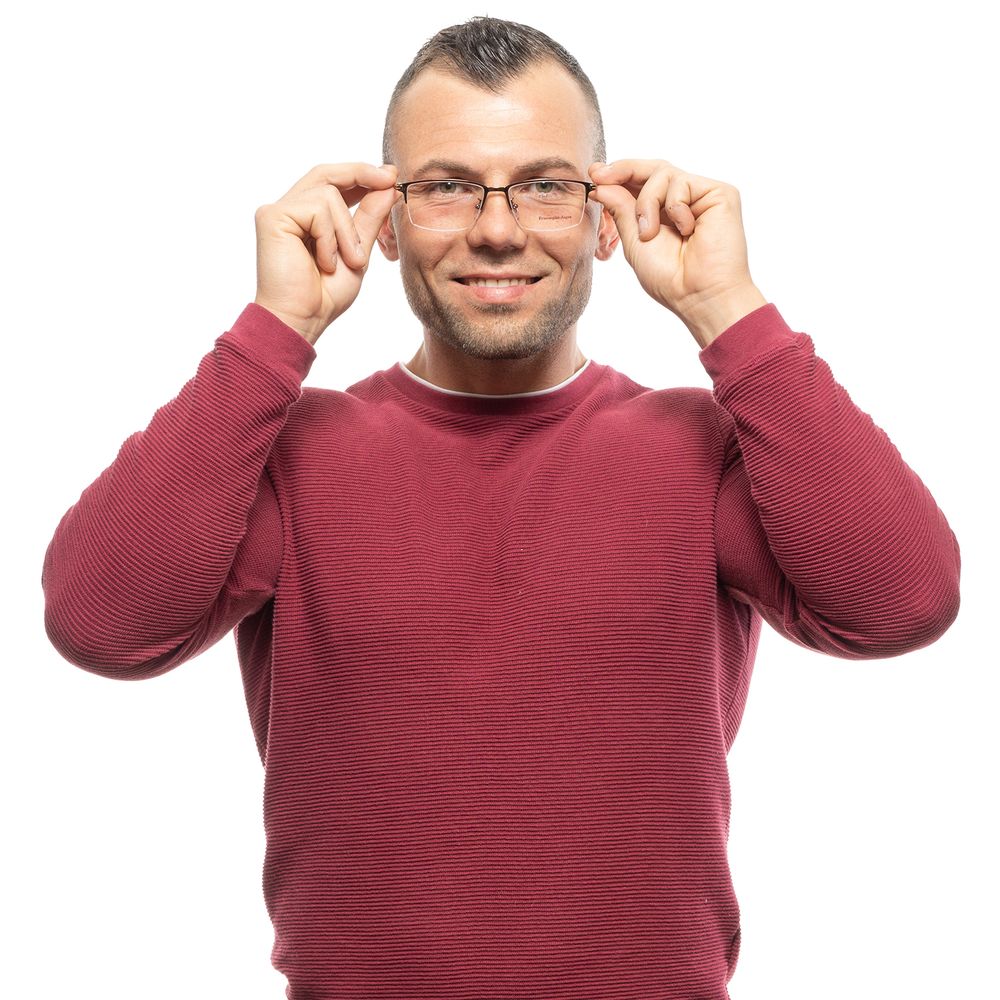 Ermenegildo Zegna Bronze Metal Glasses (Frames) - Luxe Nova