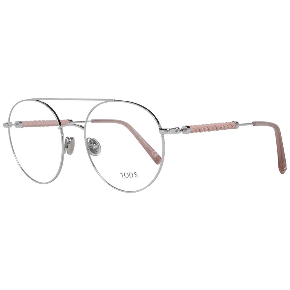 Tod's Silver Metal & Leather Glasses (Frames) - Luxe Nova