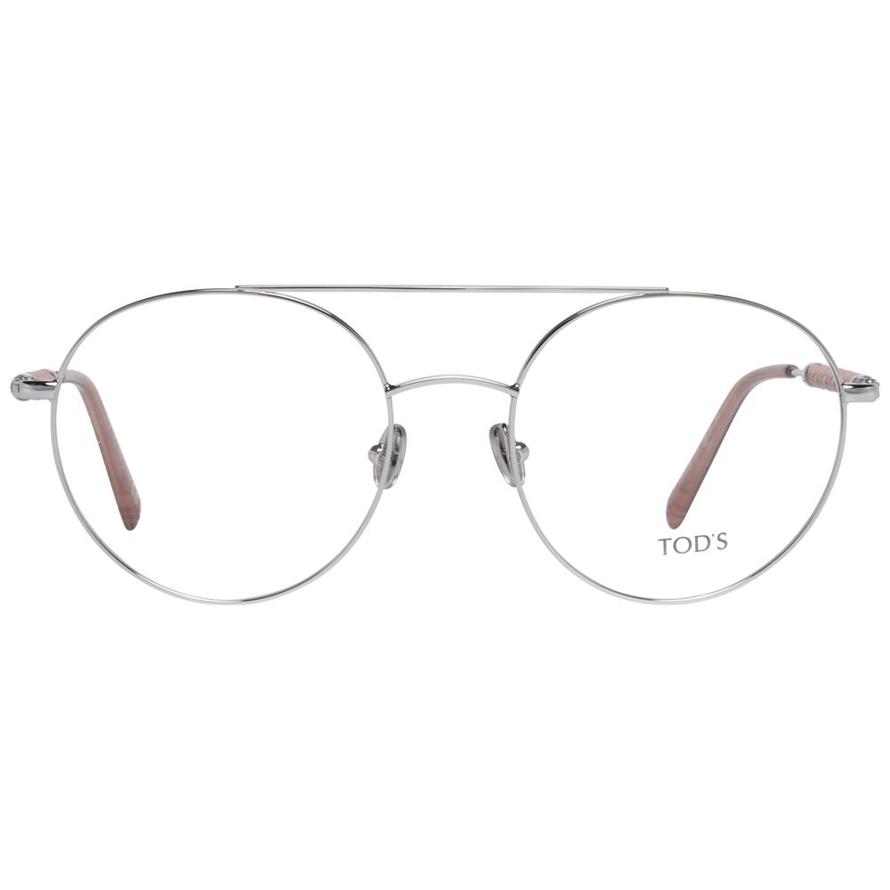 Tod's Silver Metal & Leather Glasses (Frames) - Luxe Nova