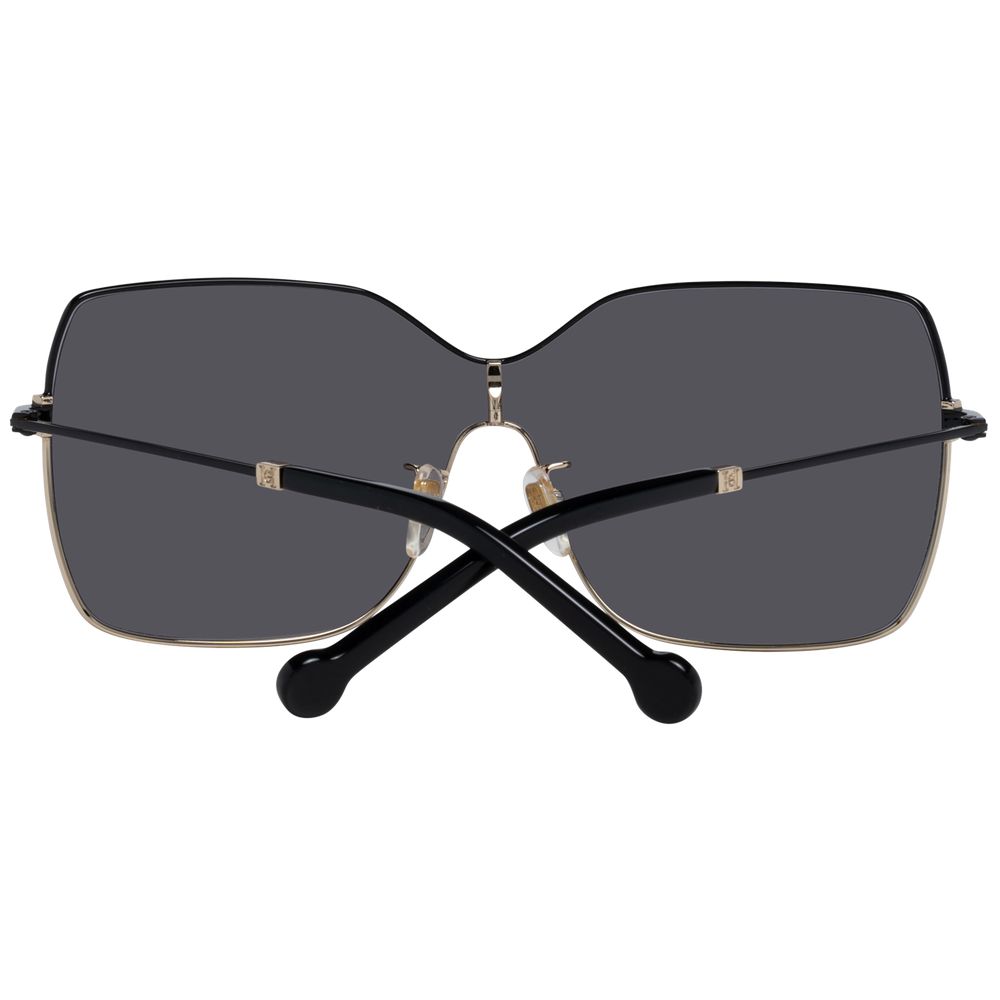 Carolina Herrera Black Metal Sunglasses - Luxe Nova