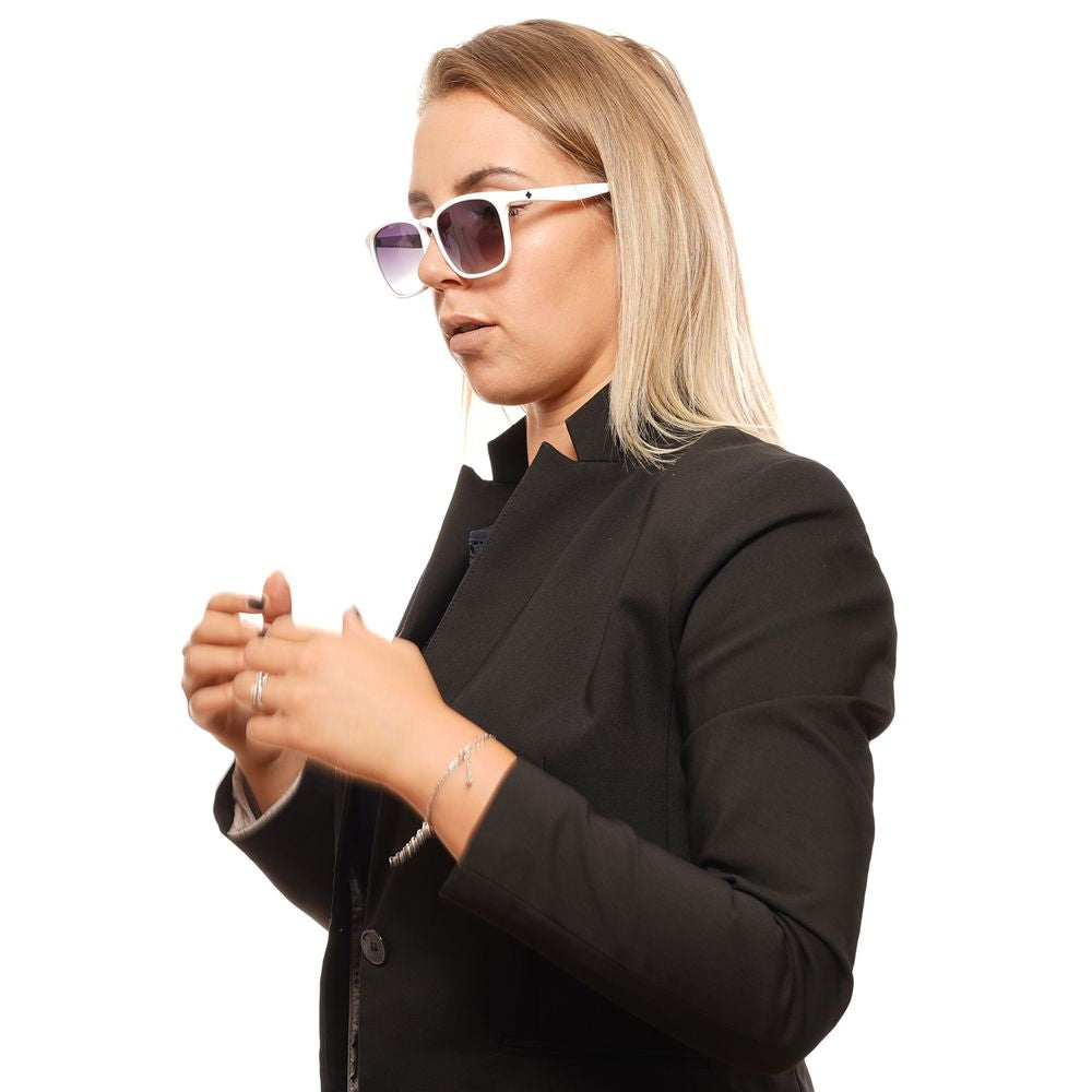Spy White Plastic Sunglasses - Luxe Nova
