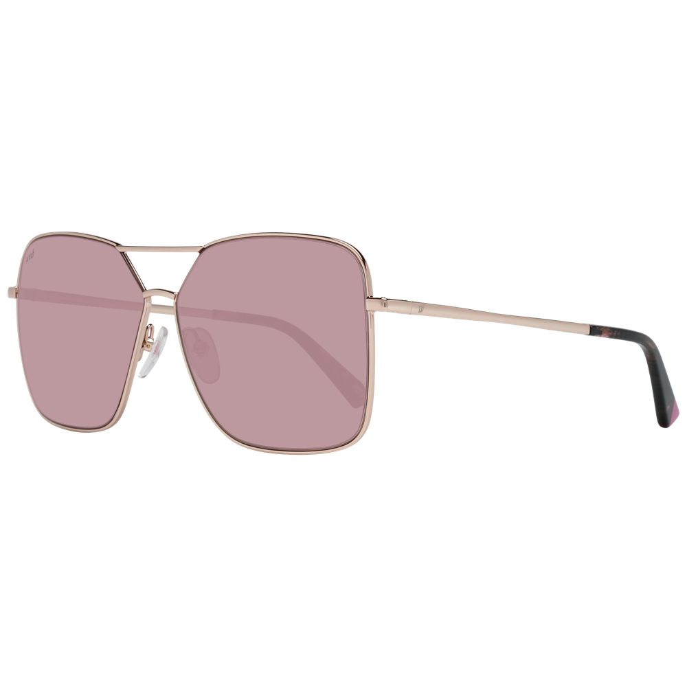 Web Rose Gold Metal Sunglasses - Luxe Nova