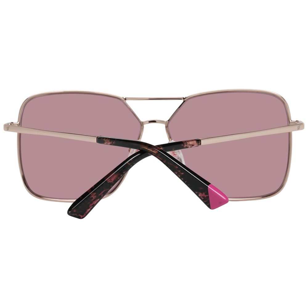 Web Rose Gold Metal Sunglasses - Luxe Nova