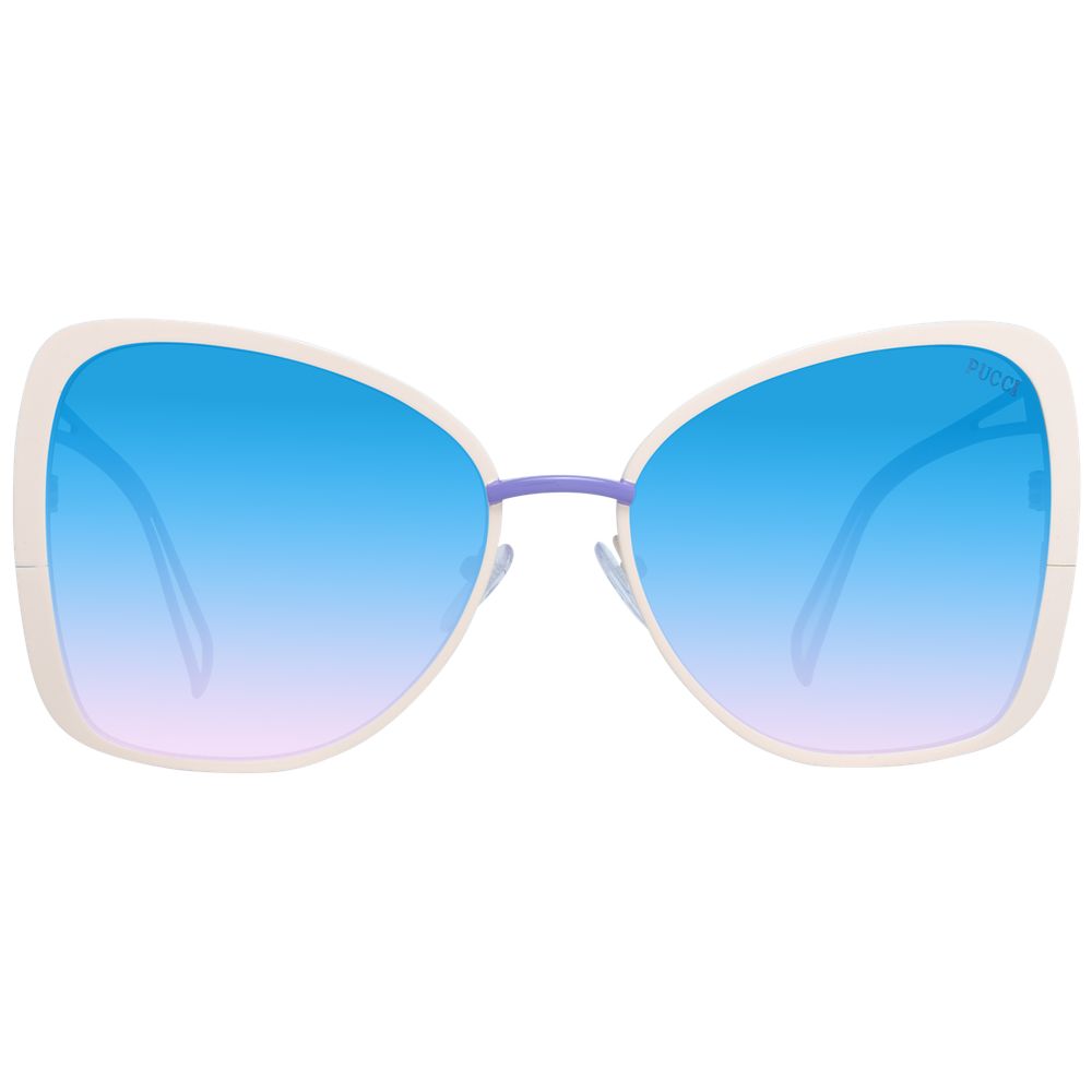 Emilio Pucci Beige Metal Sunglasses - Luxe Nova