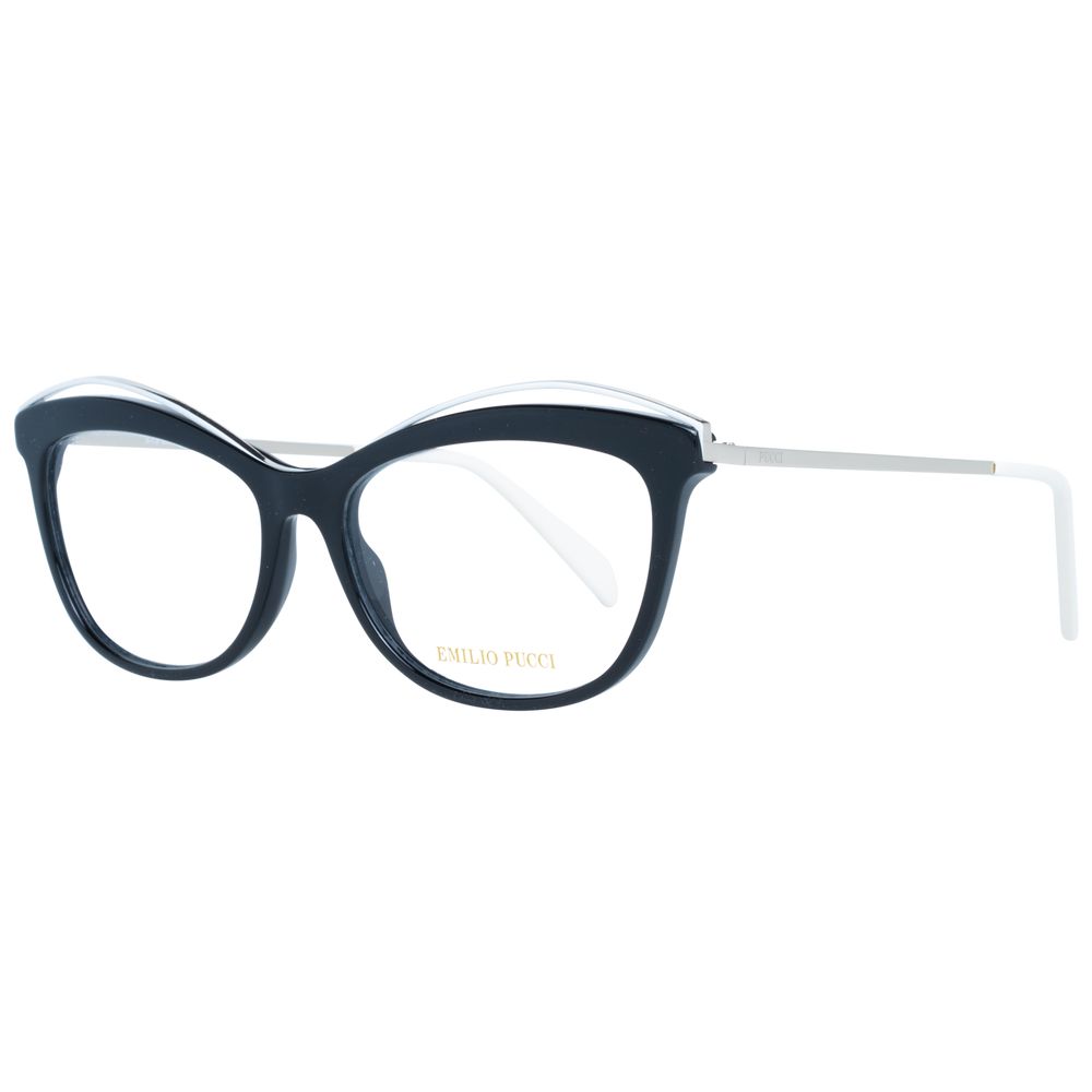 Emilio Pucci Black Metal & Plastic Glasses (Frames) - Luxe Nova