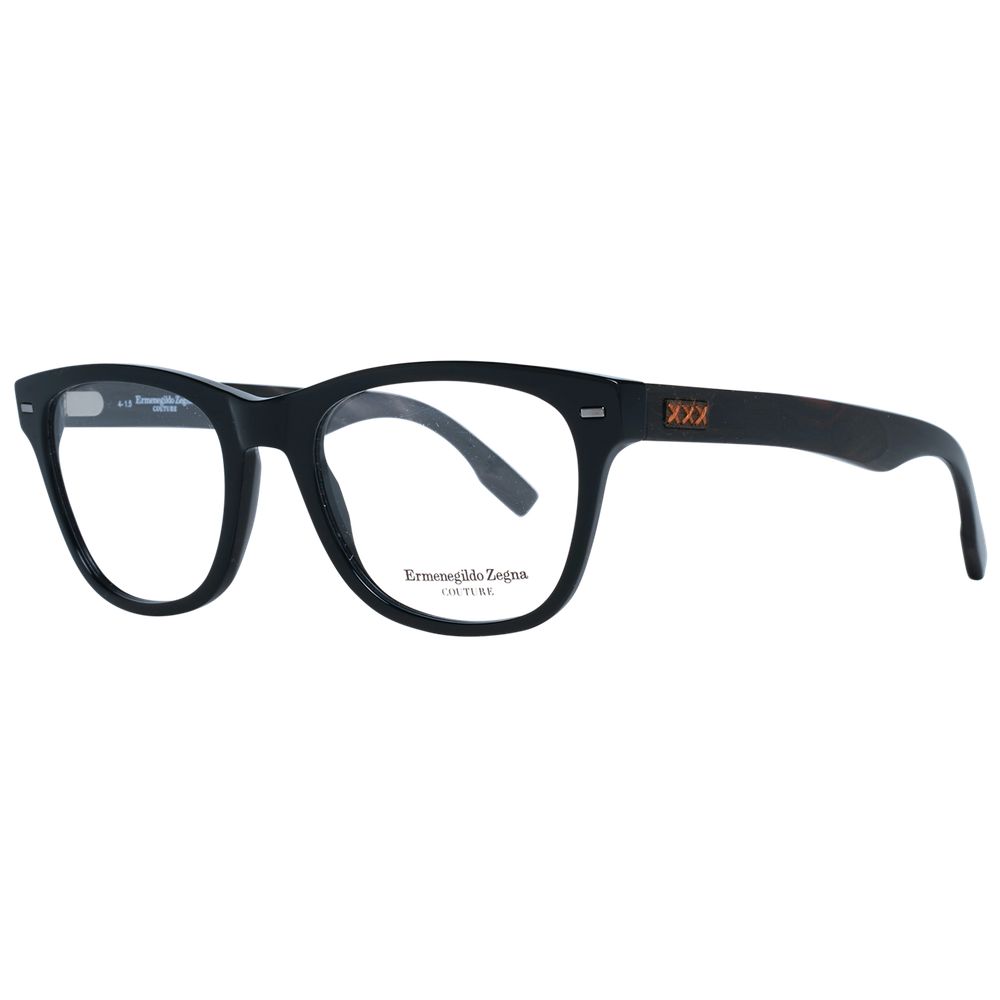Ermenegildo Zegna Black Plastic Glasses (Frames) - Luxe Nova