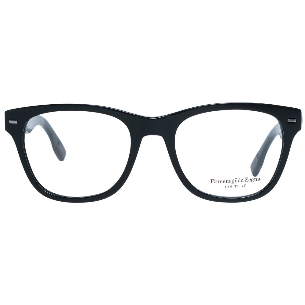 Ermenegildo Zegna Black Plastic Glasses (Frames) - Luxe Nova