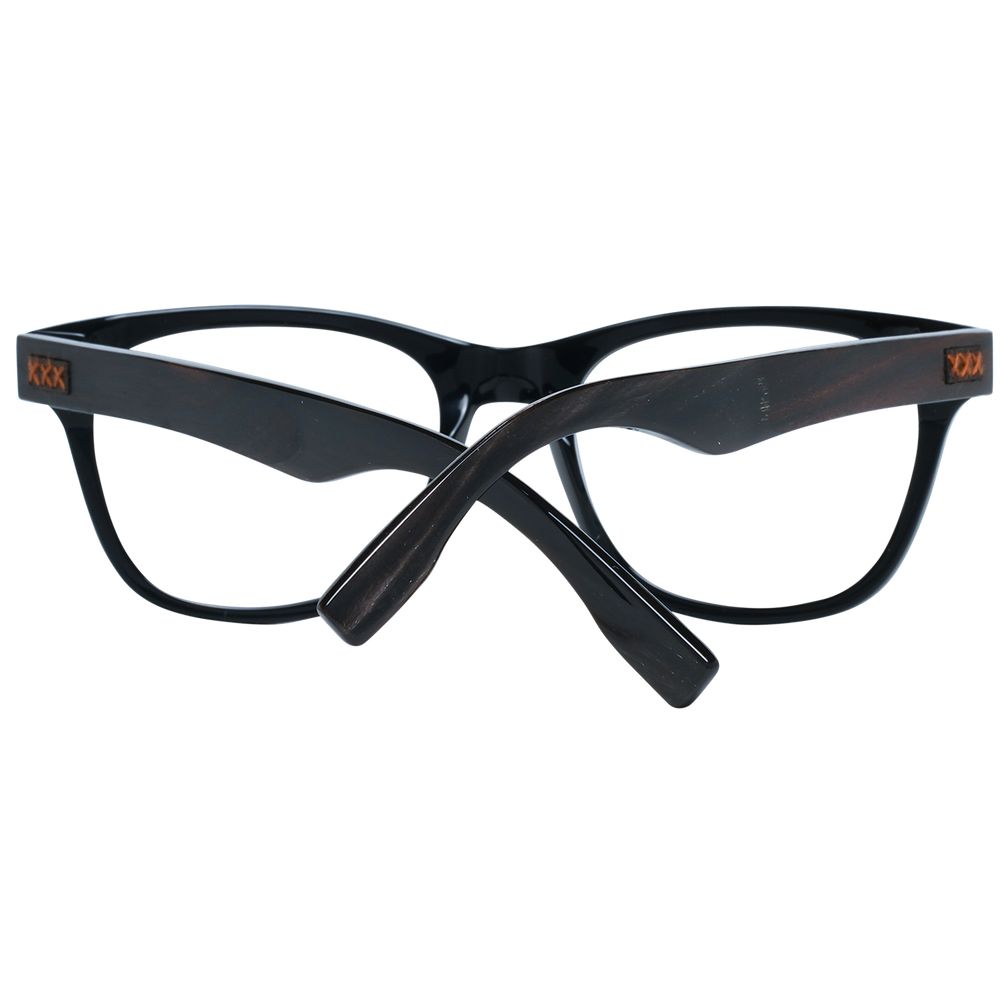 Ermenegildo Zegna Black Plastic Glasses (Frames) - Luxe Nova