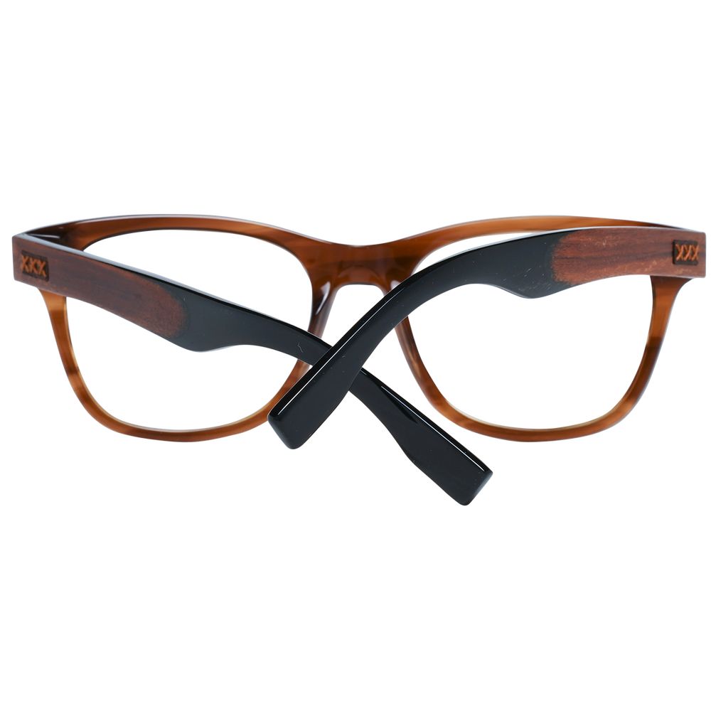 Ermenegildo Zegna Brown Plastic Glasses (Frames) - Luxe Nova