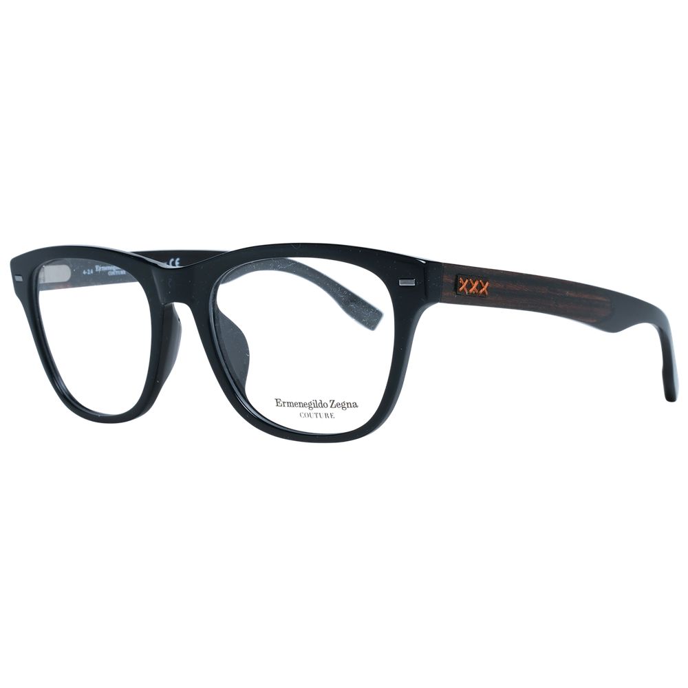 Ermenegildo Zegna Black Plastic Glasses (Frames) - Luxe Nova