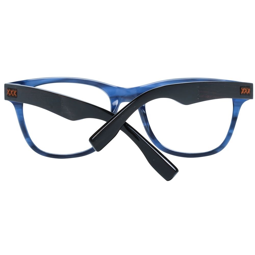 Ermenegildo Zegna Blue Plastic Glasses (Frames) - Luxe Nova