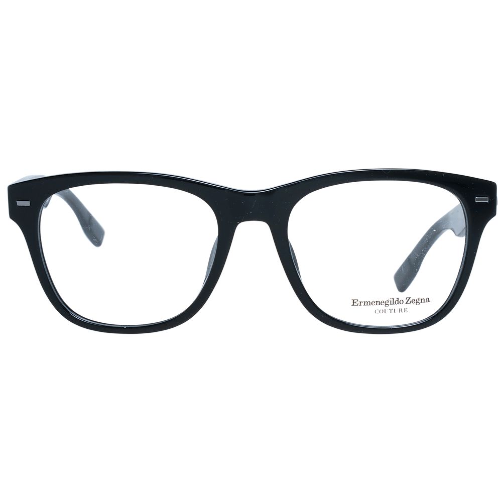 Ermenegildo Zegna Black Plastic Glasses (Frames) - Luxe Nova