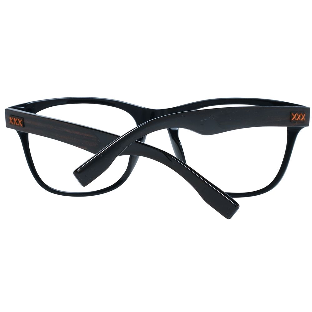 Ermenegildo Zegna Black Plastic Glasses (Frames) - Luxe Nova
