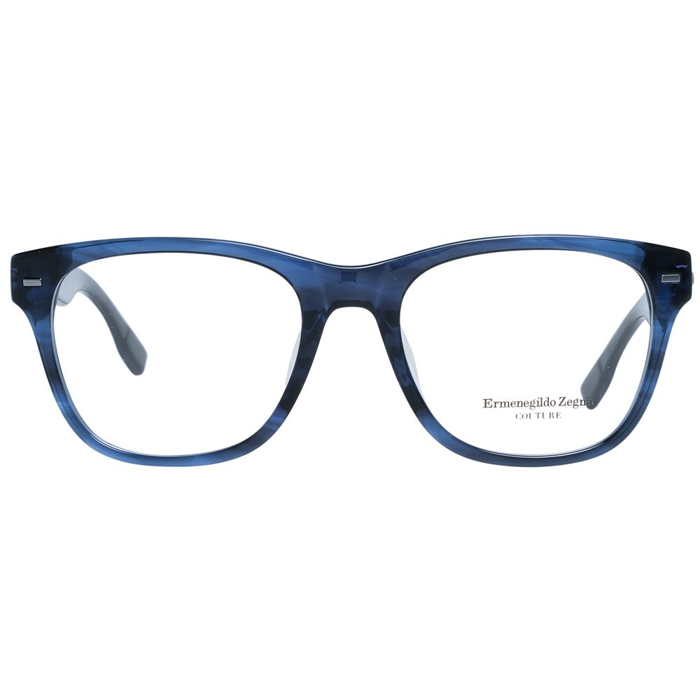 Ermenegildo Zegna Blue Plastic Glasses (Frames) - Luxe Nova