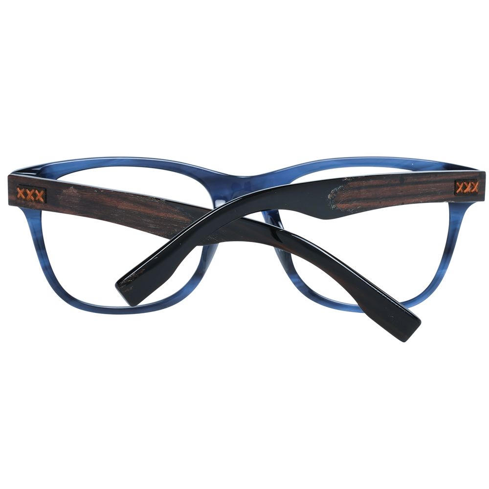 Ermenegildo Zegna Blue Plastic Glasses (Frames) - Luxe Nova