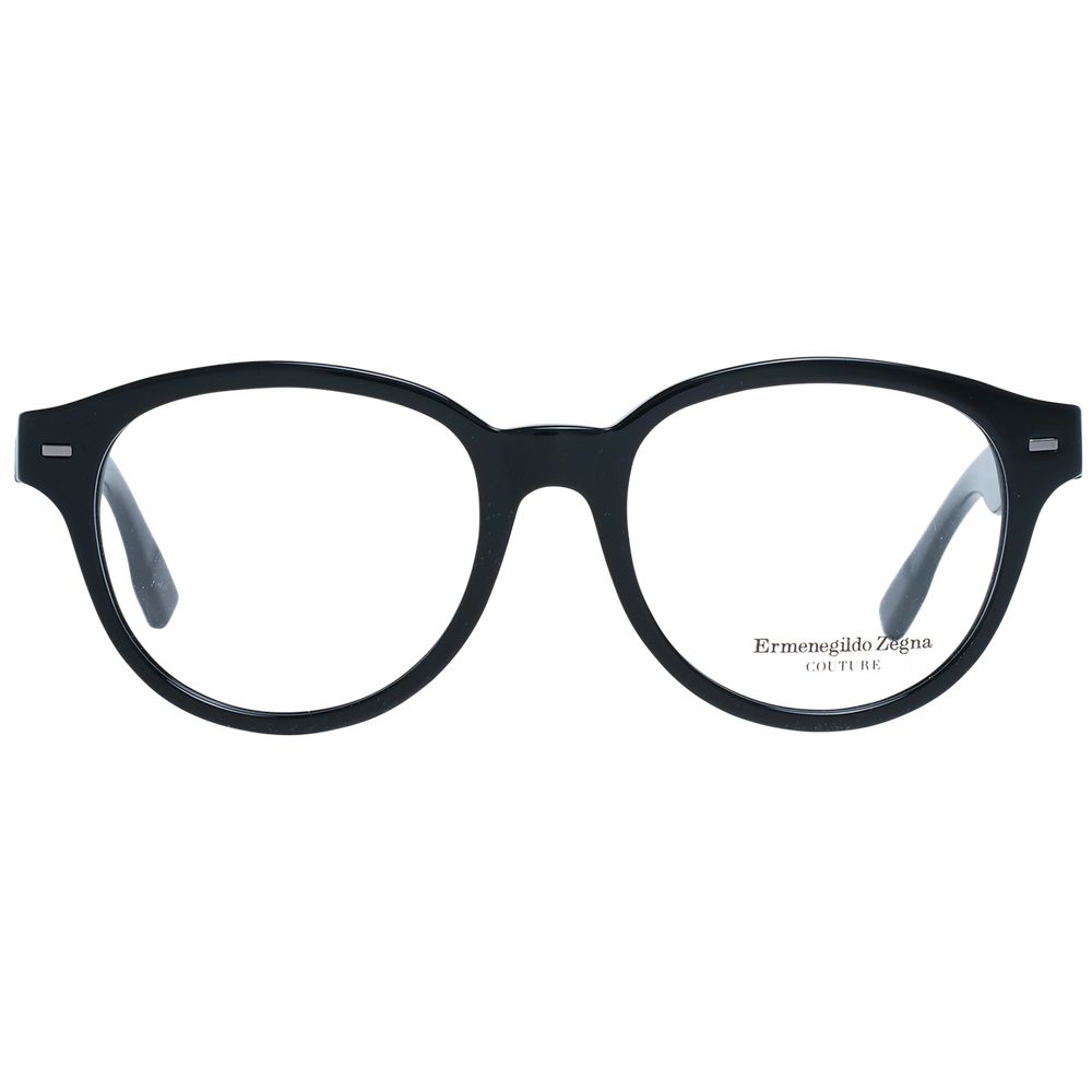 Ermenegildo Zegna Black Plastic Glasses (Frames) - Luxe Nova