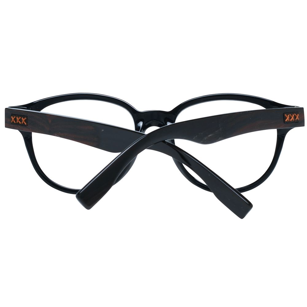 Ermenegildo Zegna Black Plastic Glasses (Frames) - Luxe Nova