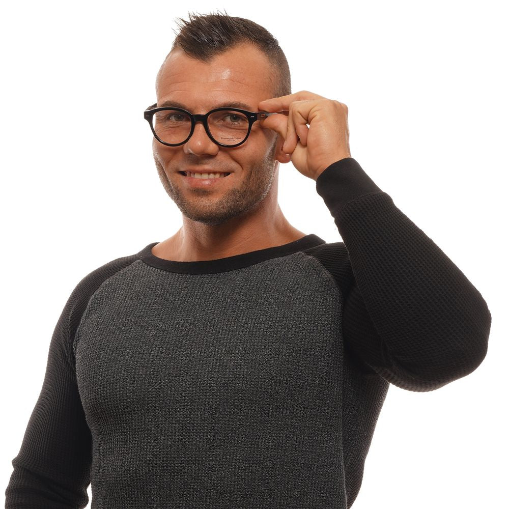 Ermenegildo Zegna Black Plastic Glasses (Frames) - Luxe Nova