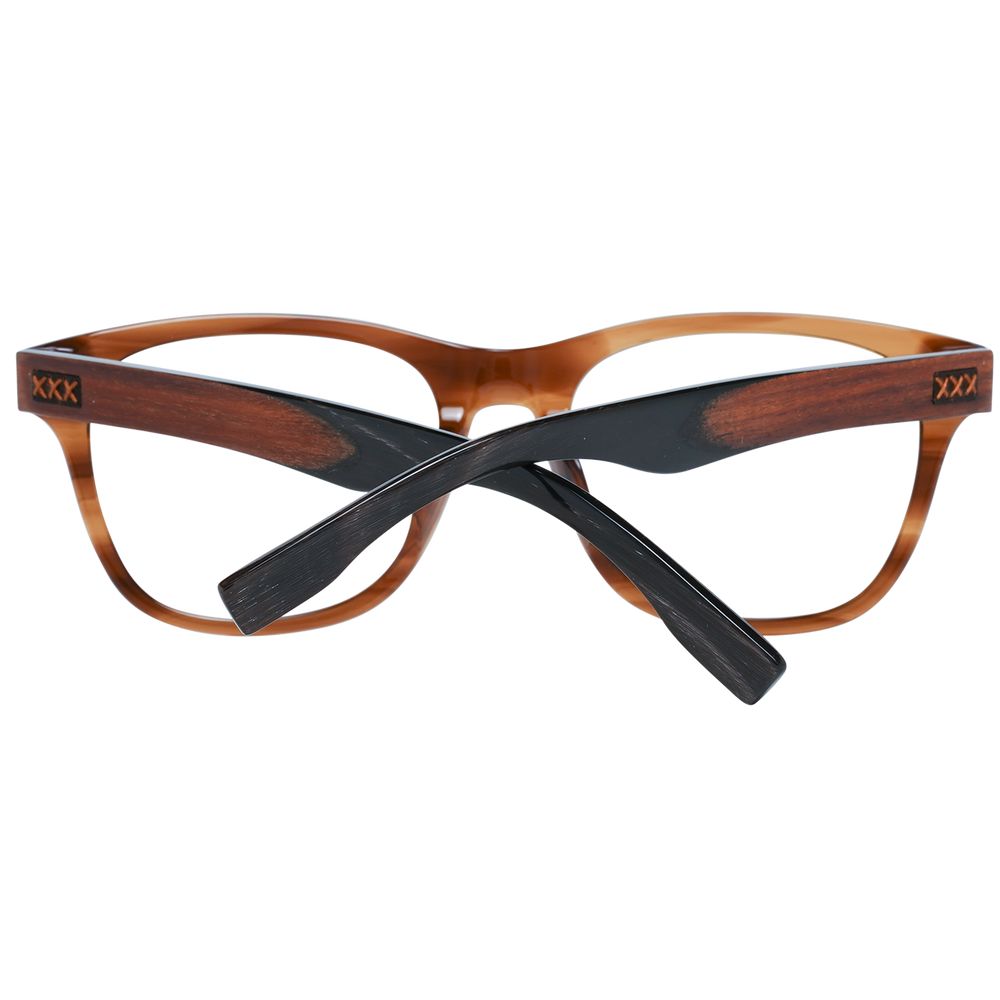 Ermenegildo Zegna Brown Plastic Glasses (Frames) - Luxe Nova