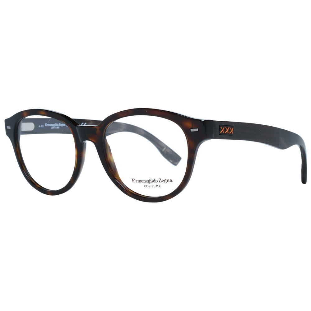 Ermenegildo Zegna Brown Plastic Glasses (Frames) - Luxe Nova