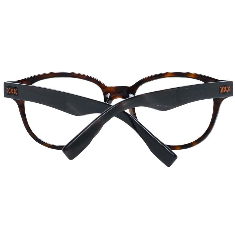 Ermenegildo Zegna Brown Plastic Glasses (Frames) - Luxe Nova