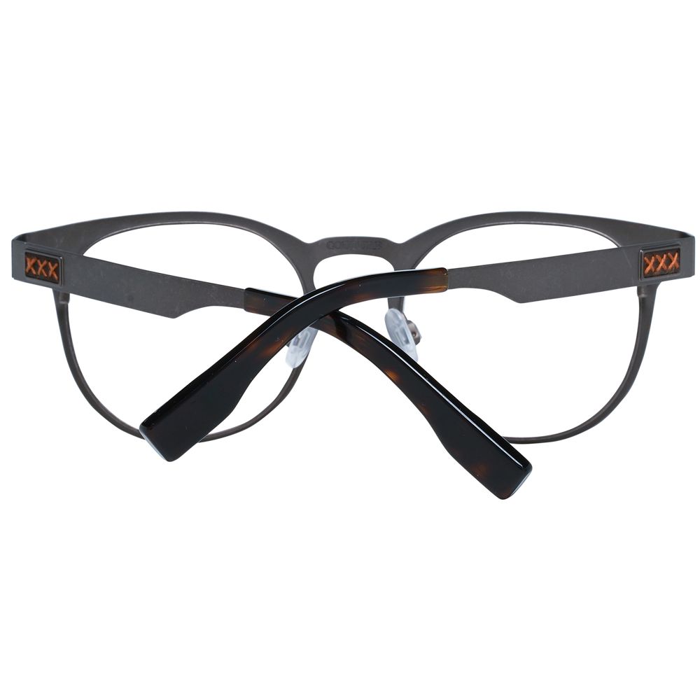 Ermenegildo Zegna Gray Titanium Glasses (Frames) - Luxe Nova