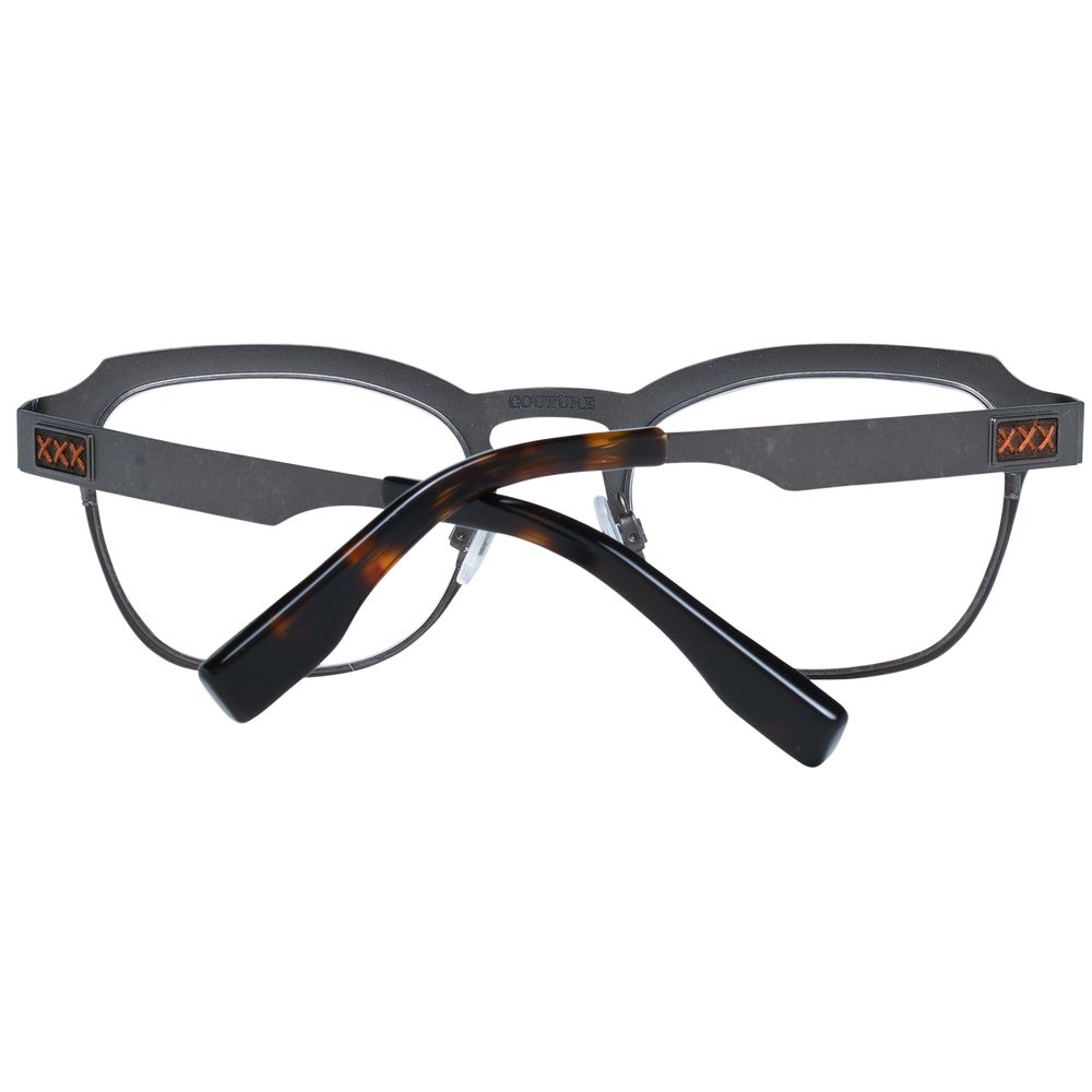 Ermenegildo Zegna Gray Titanium Glasses (Frames) - Luxe Nova