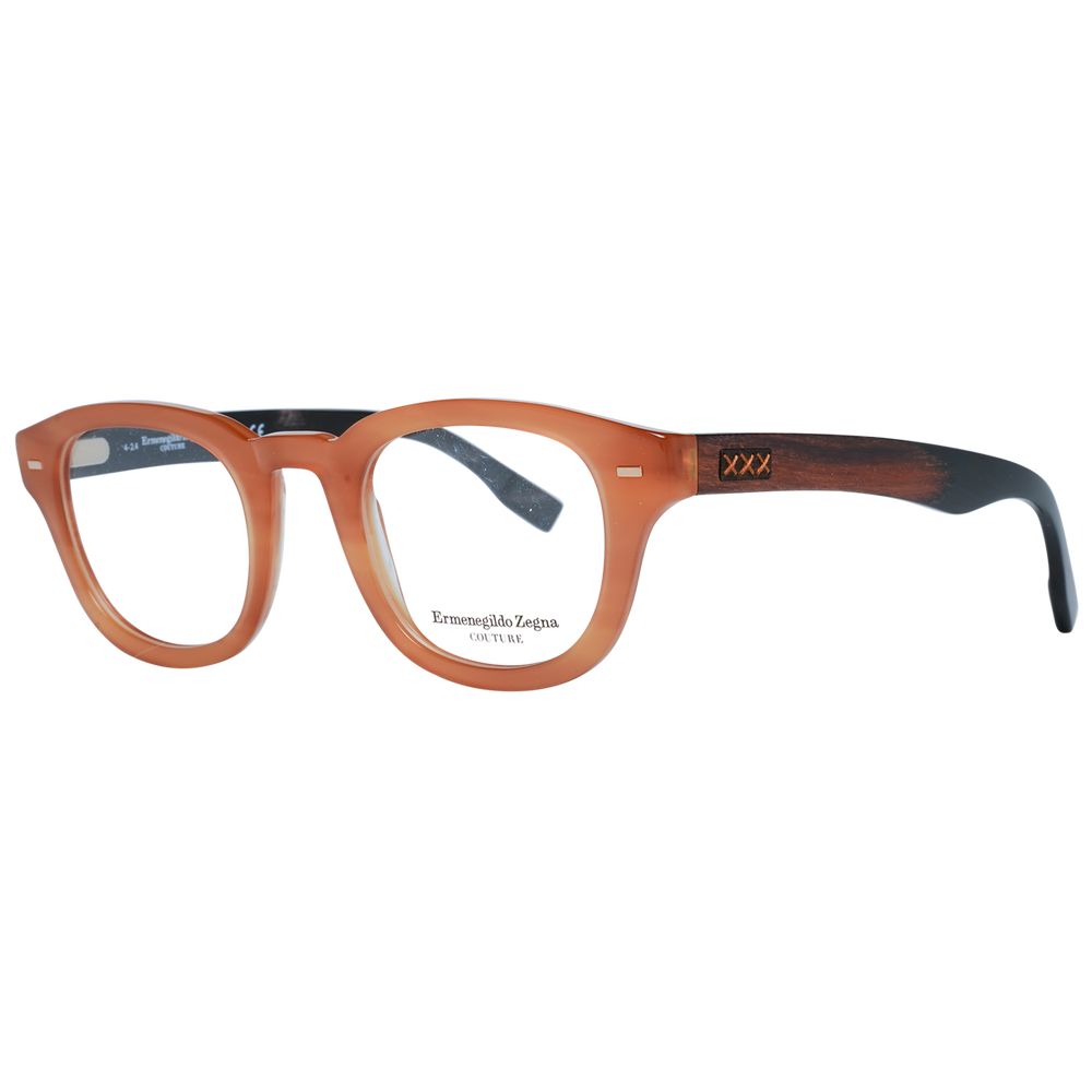 Ermenegildo Zegna Brown Plastic Glasses (Frames) - Luxe Nova