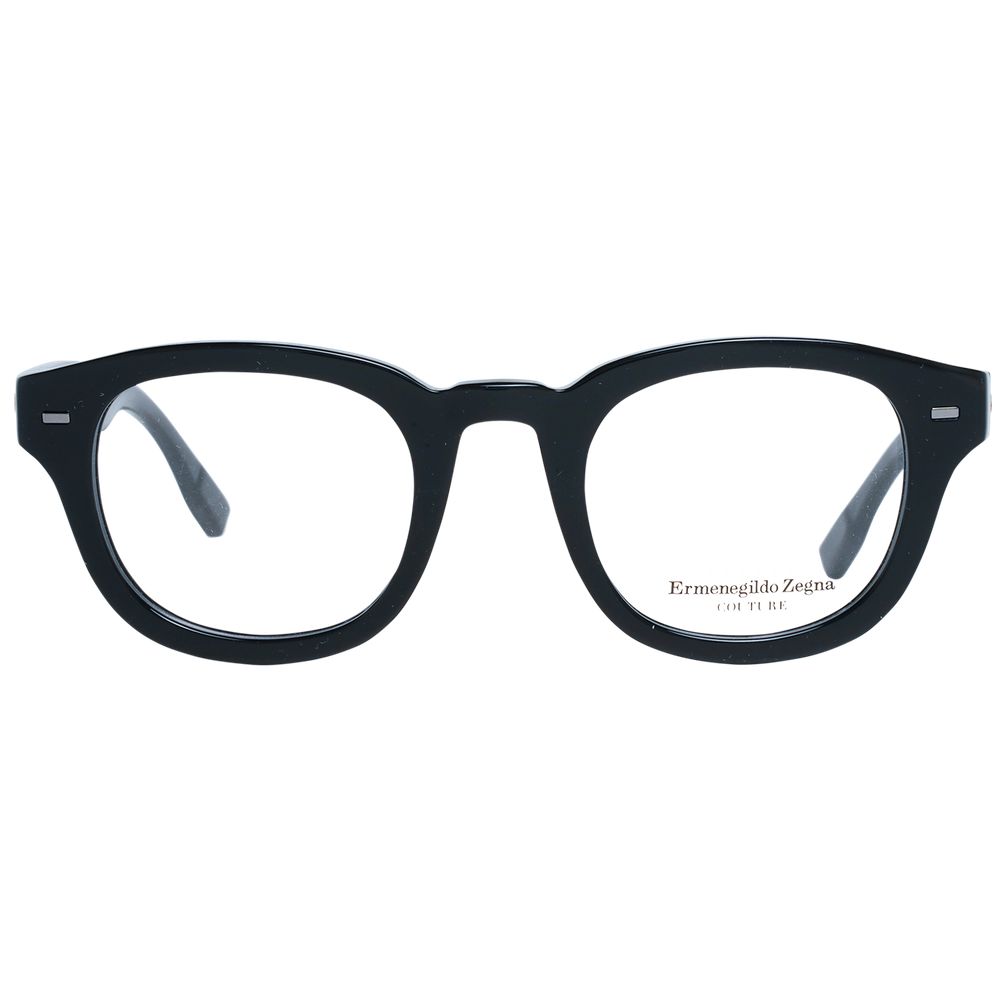 Ermenegildo Zegna Black Plastic Glasses (Frames) - Luxe Nova