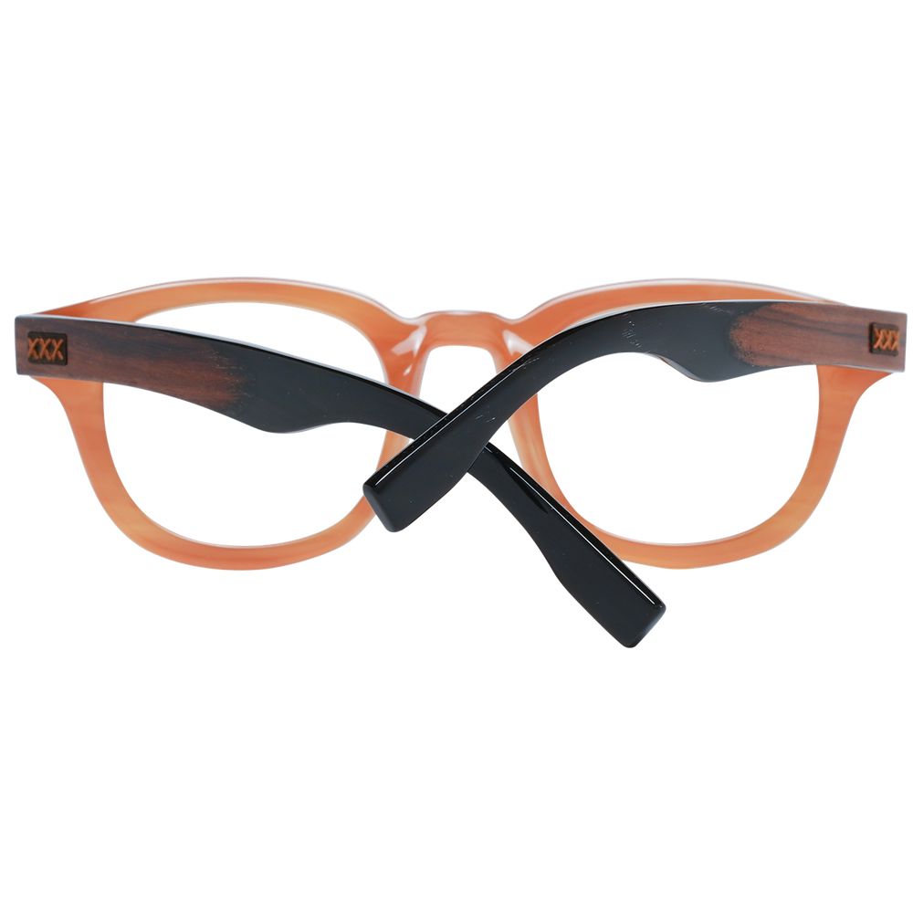 Ermenegildo Zegna Brown Plastic Glasses (Frames) - Luxe Nova