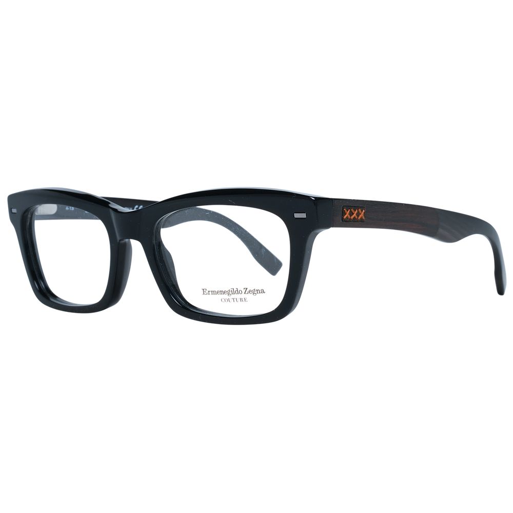 Ermenegildo Zegna Black Plastic Glasses (Frames) - Luxe Nova