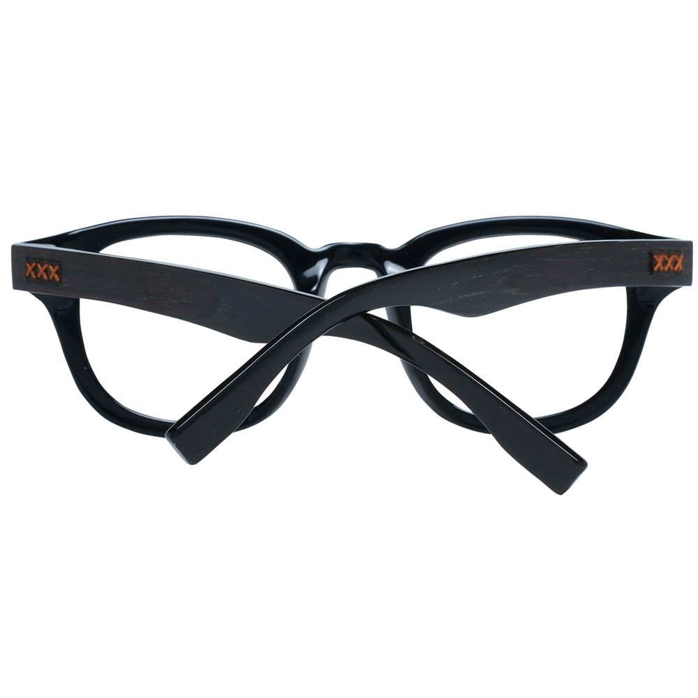 Ermenegildo Zegna Black Plastic Glasses (Frames) - Luxe Nova