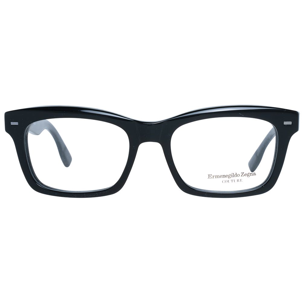 Ermenegildo Zegna Black Plastic Glasses (Frames) - Luxe Nova