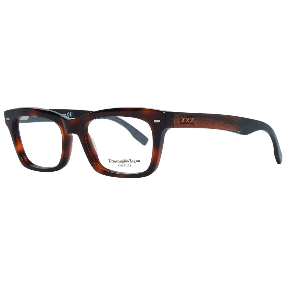 Ermenegildo Zegna Brown Plastic Glasses (Frames) - Luxe Nova
