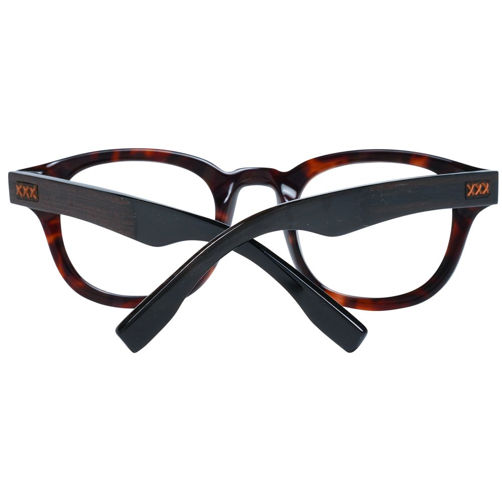 Ermenegildo Zegna Brown Plastic Glasses (Frames) - Luxe Nova