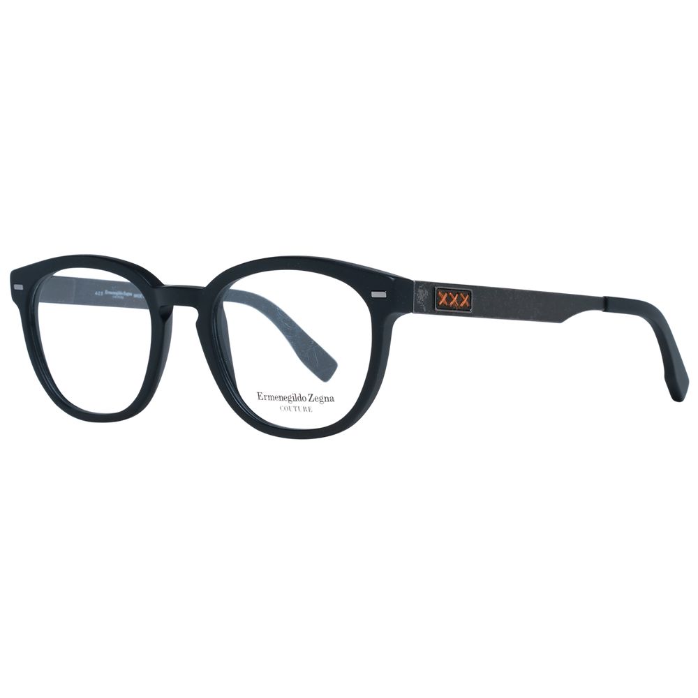 Ermenegildo Zegna Black Plastic Glasses (Frames) - Luxe Nova